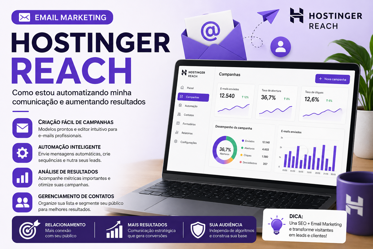 Email Marketing com o Hostinger Reach: Como Estou Automatizando Minha Comunicação e Aumentando Resultados